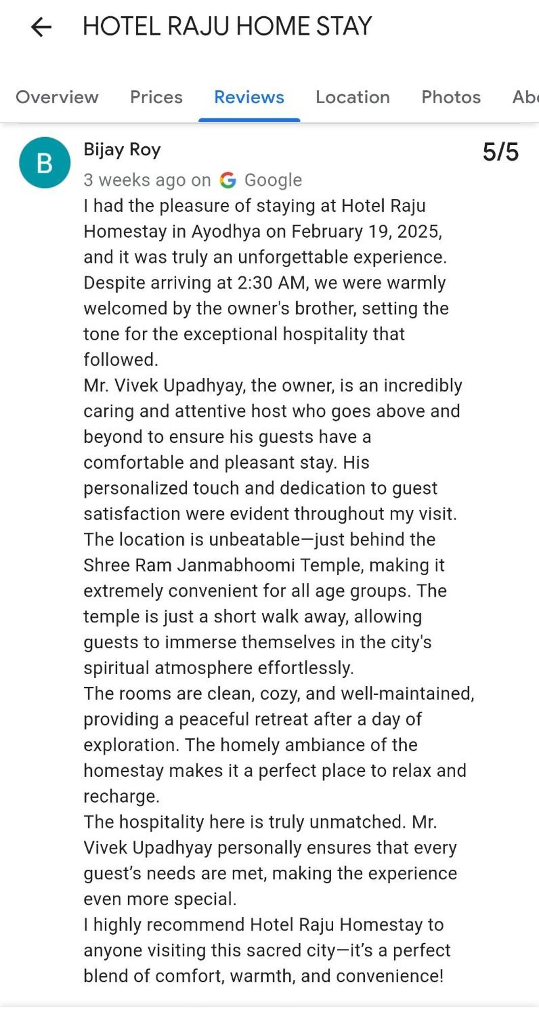 Hotel Raju Homestay Ayodhya 150 Meters From Shree Ram Janmbhoomi Temple 200 Meters From Ayodhya Dham Railway Station Eksteriør bilde