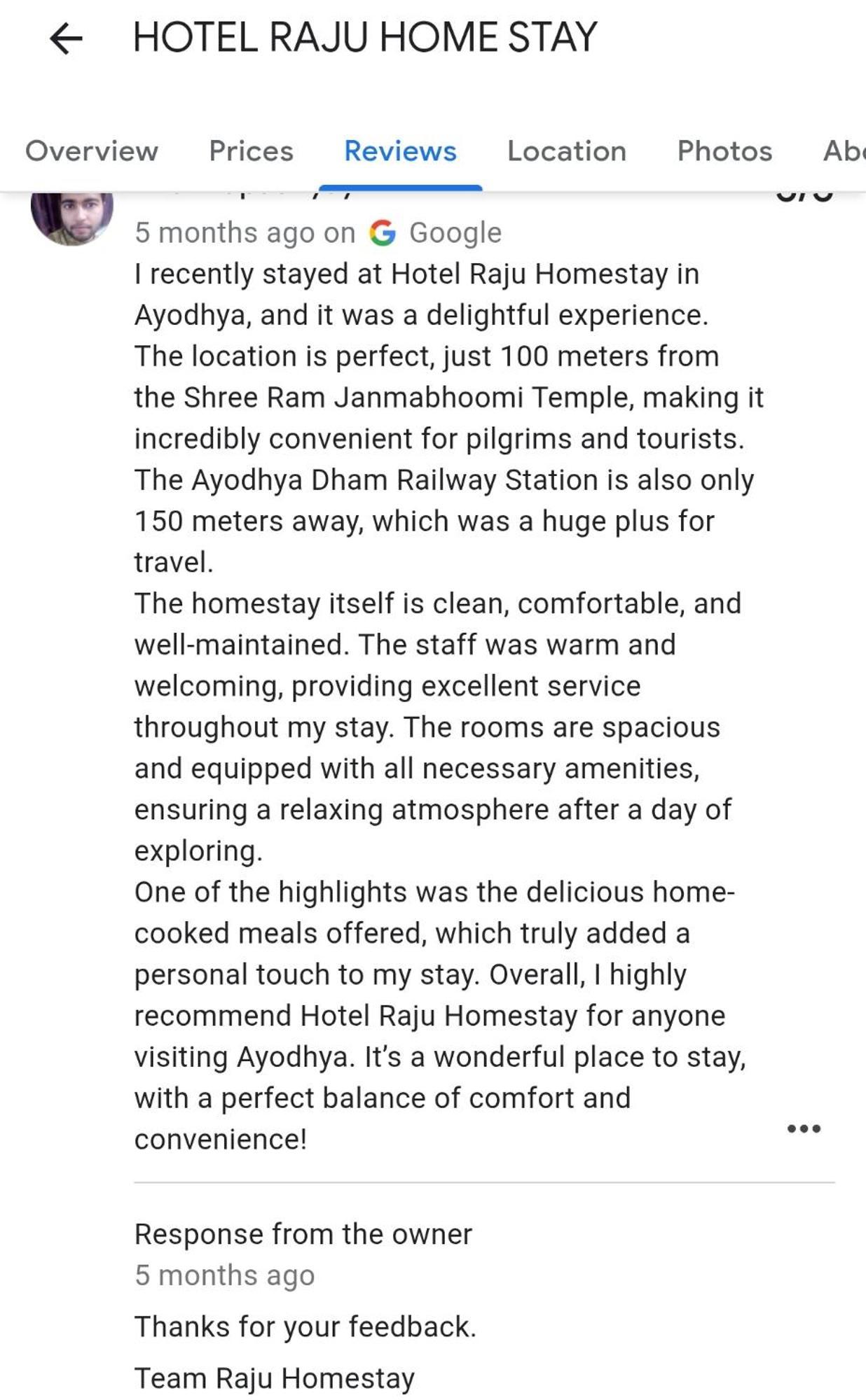 Hotel Raju Homestay Ayodhya 150 Meters From Shree Ram Janmbhoomi Temple 200 Meters From Ayodhya Dham Railway Station Eksteriør bilde
